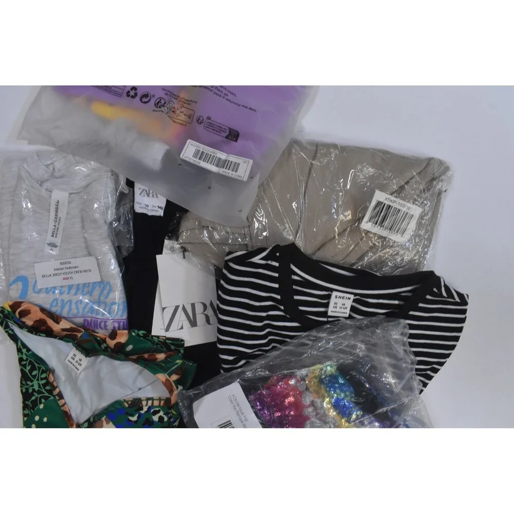 Wholesale Bulk Lot Of 11 Girls Size Large 10/12 Mixed Season Tops Bottoms